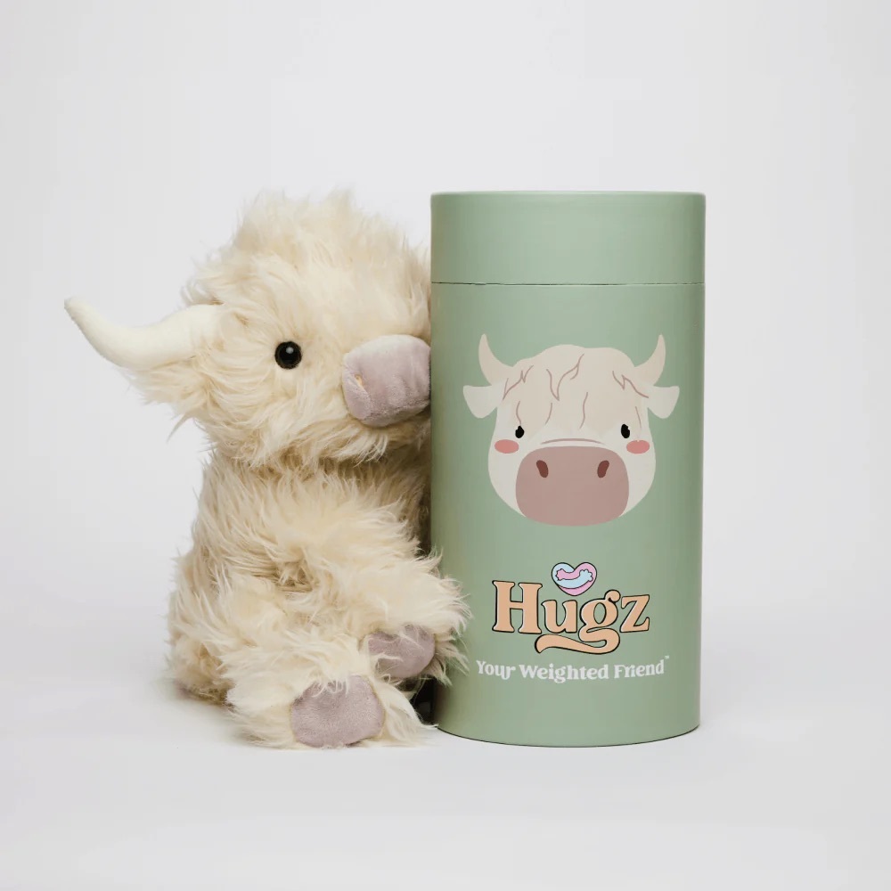 Hugz Scottie the Highland Cow weighted plush